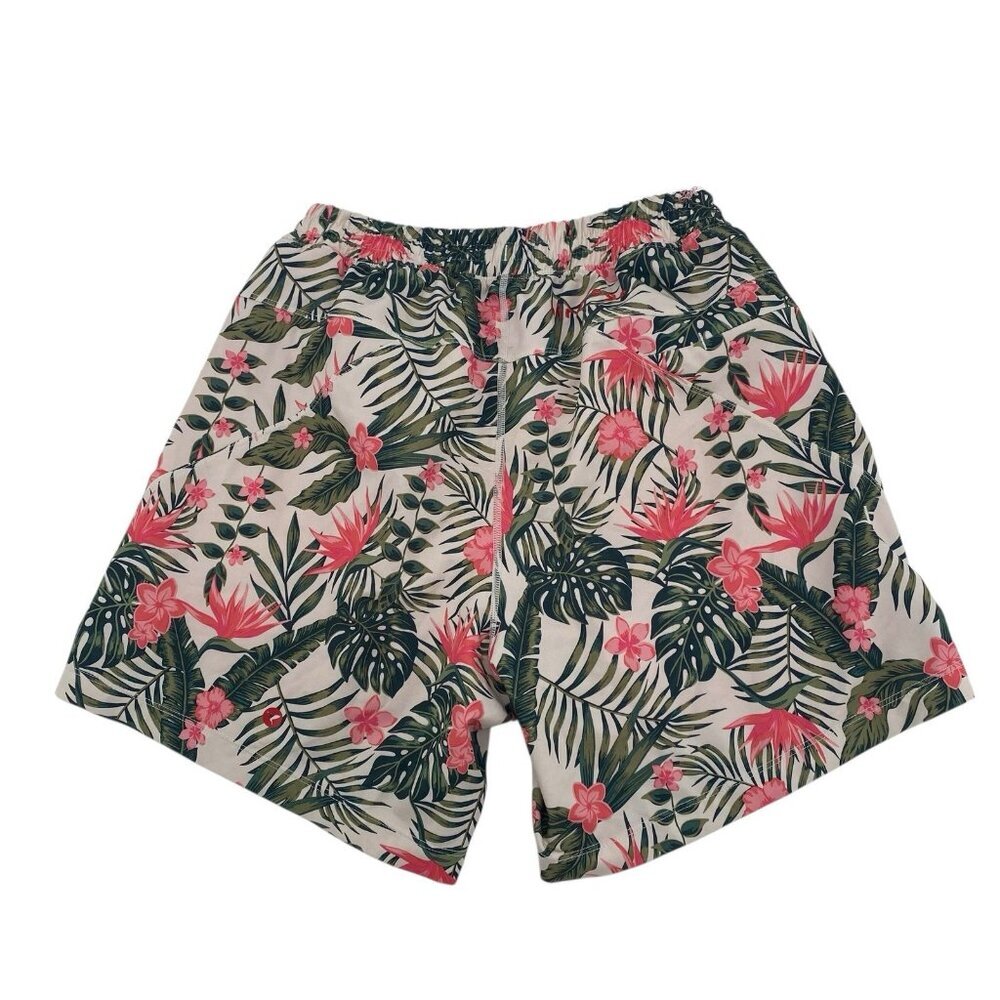 Birddogs Boom Short Boomstick Hawaiian Floral Lined Athletic Shorts Men's Small - Picture 2 of 9